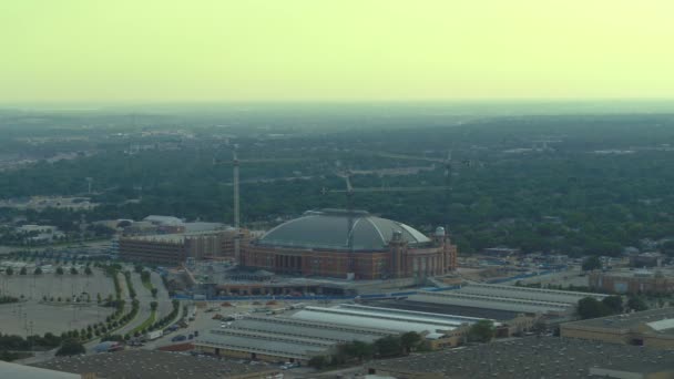 Letecký Pohled Dickies Arena Fort Worth Texas Usa — Stock video