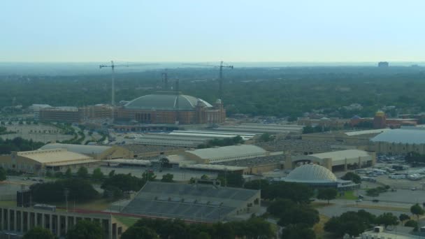 Fort Worth Teksas Abd Dickies Arenanın Havadan Görünümü — Stok video