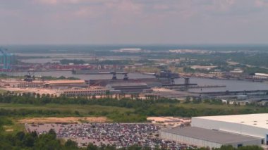 Dar Hava görüntüleri cep Alabama Limanın bağlantı noktası 4k