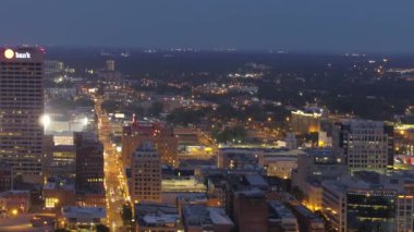 Gece hava hava görüntüleri Memphis Tn 4k 24p