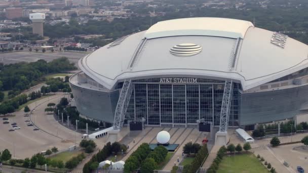 Aerial Video Atnt Stadium Arlington Texas — Stockvideo