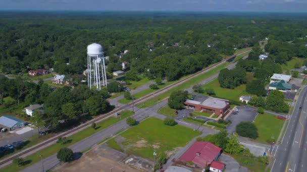 Réservoir Eau Vidéo Aérien Defuniak Springs Usa — Video