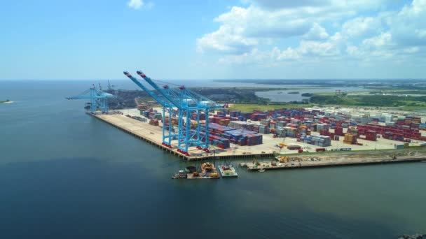 Images Aériennes Apm Terminals Port Mobile Alabama — Video