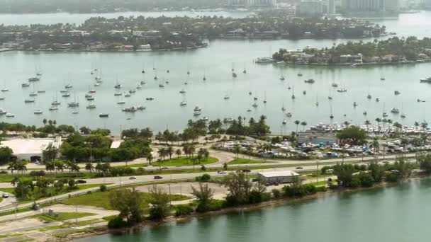 Widok Port Okrętów Miami — Wideo stockowe