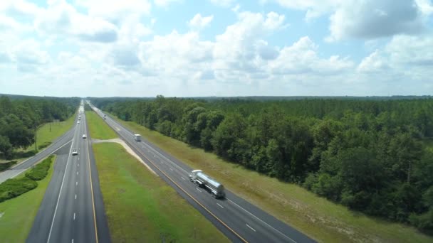 Luftbildautobahn I10 Alabama Usa — Stockvideo