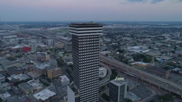 Community Independent Living Building New Orleans Drone Footage — Stock Video