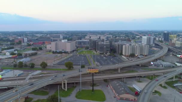 Video Drone Aereo Degli Ospedali Downtown New Orleans Louisiana — Video Stock