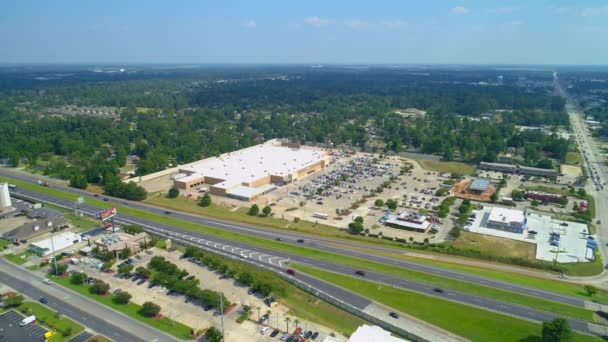 Havadan Görüntüleri Lake Charles Louisiana Walmart — Stok video