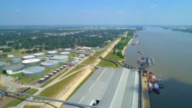 Anten bağlantı noktası büyük Baton Rouge Louisiana Mississippi Nehri'nin