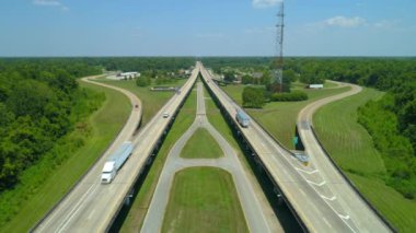 Atchafalaya Louisiana ve ziyaretçi merkezi hava atış