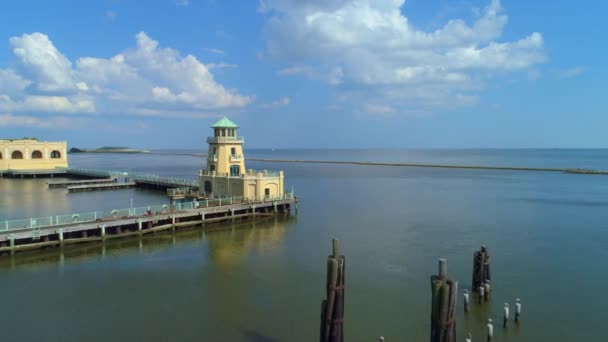 Luchtfoto Video Highway I10 Mississippi River Baton Rouge Louisiana — Stockvideo