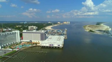 Mississippi Nehri Baton Rouge Louisiana üzerinde hava video otoyol I10