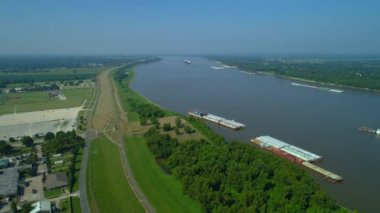 Drone vurdu Mississippi Nehri 4k 24p