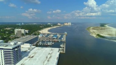 Uçak video Biloxi Mississippi ABD 4k
