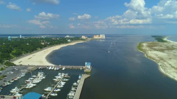 Aerial Video Highway I10 Över Mississippifloden Baton Rouge Louisiana — Stockvideo