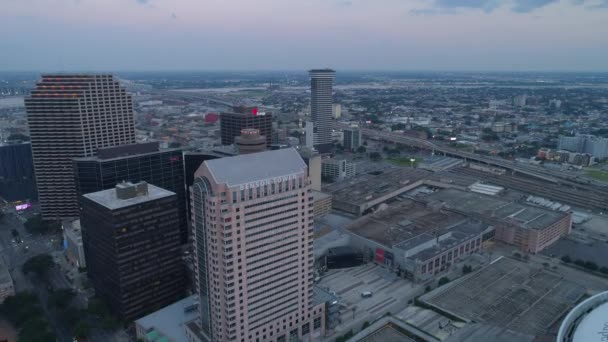 Luchtfoto Video Highway I10 Mississippi River Baton Rouge Louisiana — Stockvideo