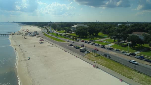 Aerial Video Highway I10 Mississippi River Baton Rouge Louisiana — Stock Video