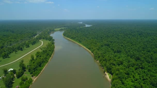 Luchtfoto Video Highway I10 Louisiana — Stockvideo