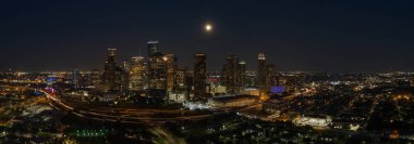 Şehir merkezinde Houston Texas hava panoramik fotoğraf