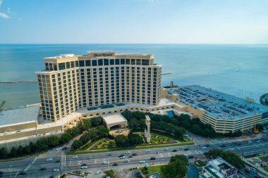 Beau Rivage Biloxi Beach Mississippi hava dron görüntü