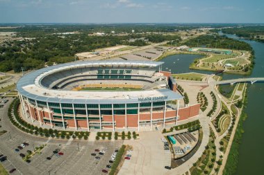 Aerial photo McLane Stadium Baylor University Waco Texas clipart