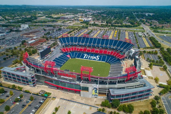 Aerial Drone Image Nissan Stadium Nashville Tennessee Usa — Stock Photo, Image