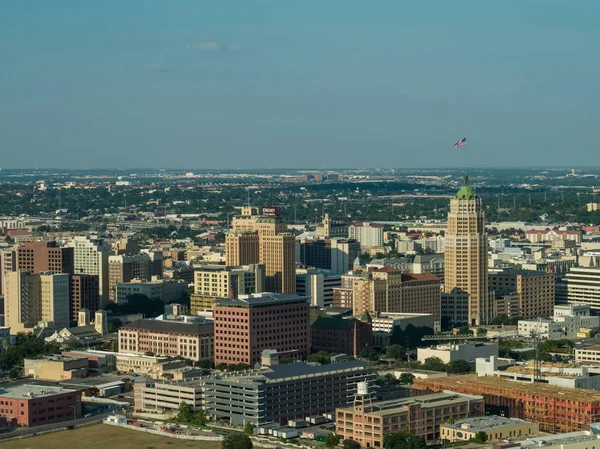 Imagem Drone Aéreo Downtown San Antonio Texas — Fotografia de Stock