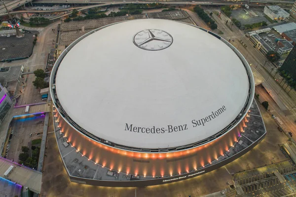 Uçağın Shot Mercedes Benz Superdome New Orleans — Stok fotoğraf
