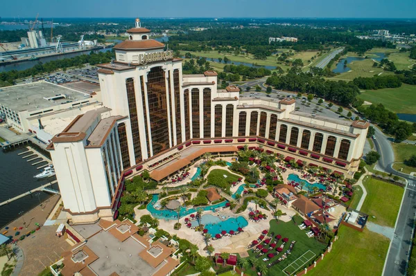 Aerial Bild Lauberge Resort Casino Lake Charles Louisiana — Stockfoto