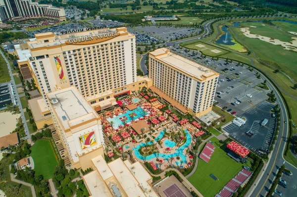Foto Drone Aereo Golden Nugget Casino Resort Lake Charles Louisiana — Foto Stock