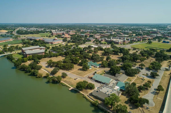Foto Drone Aereo Della Baylor University Waco Texas — Foto Stock