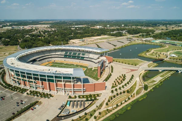Letecký Snímek Mclane Stadion Baylor University Waco Texas — Stock fotografie