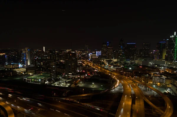 Flygfoto Downtown Dallas Texas — Stockfoto