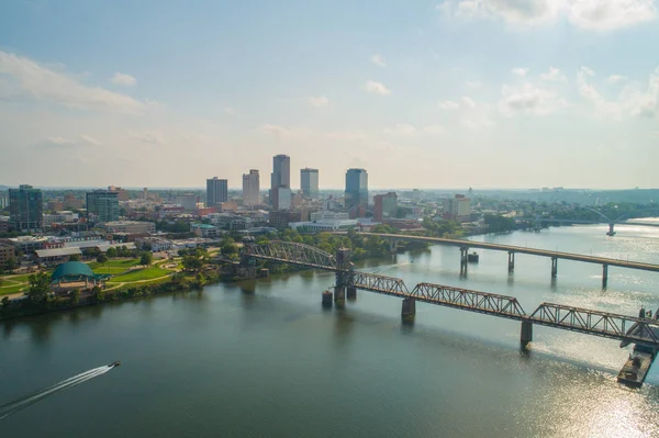 Imagen Aérea Del Dron Little Rock Arkansas Usa — Foto de Stock