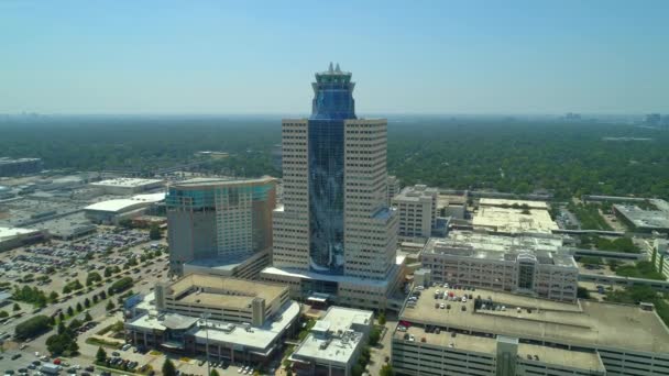 Aerial Strategi Memorial Hermann Memorial City Medical Center Houston Texas — Stockvideo