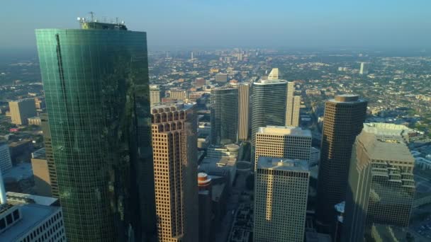 Aerial Stadsrundtur Houston — Stockvideo