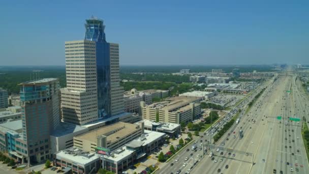 Aerial Drone Footage Memorial Hermann Memorial City Medical Center Houston — Stock Video