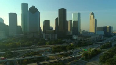 Hava ortaya Downtown Houston Texas sabah