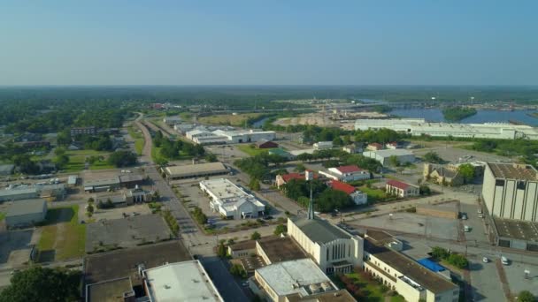 Luchtfoto Viaduct Beaumont Texas Luchtfoto — Stockvideo