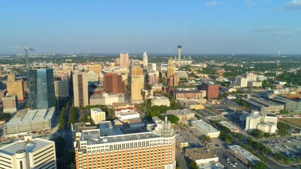 Aerial Lateral Footage San Antonio Texas — Stock Video