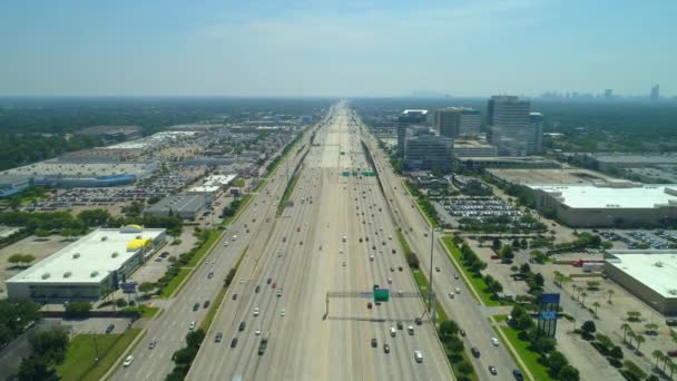 Vídeo Aéreo Katy Highway Houston Texas — Vídeo de stock