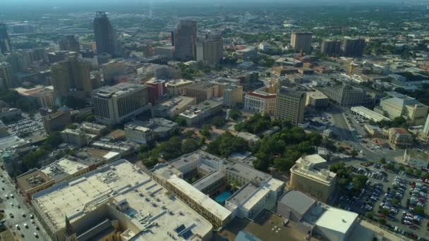 Vídeo Aéreo Álamo San Antonio Texas — Vídeo de stock