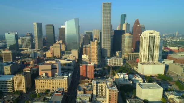 Passeio Aéreo Vídeo Houston Texas — Vídeo de Stock