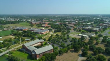 Baylor Üniversitesi Waco Texas hava dron görüntüleri