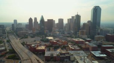 Dallas cityscape, Texas havadan görünümü