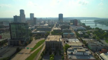 Havadan görüntüleri Downtown Little Rock Arkansas Amerika Birleşik Devletleri