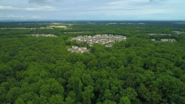 Drone Légi Felvételeket Lakóközösség Aberdeen Maryland Harford County — Stock videók