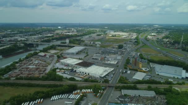 Vue Aérienne Paysage Urbain Nashville Tennessee États Unis — Video