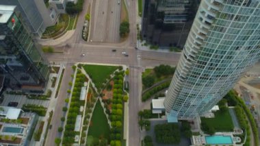 Dallas cityscape, Texas havadan görünümü