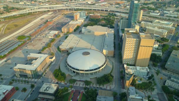 Pemandangan Kota Fort Worth Dengan Convention Center Texas Amerika Serikat — Stok Video